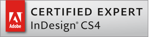 Adobe Certfied Expert InDesign CS4 Logo